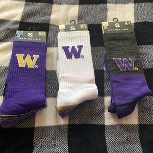 UW Huskies Full Knit Socks (3pk)